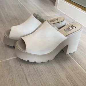 Miz Mooz New York City white platforms